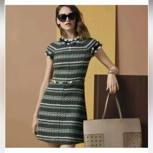 Tory Burch Norfolk Tweed Dress size 2 euc